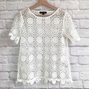 Banana Republic Lace Medallion Top